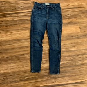 Madewell 10” high waist skinny jeans
